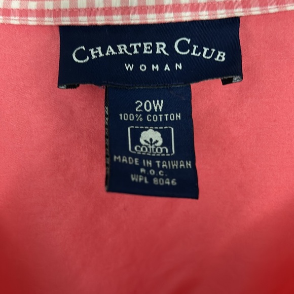 Charter Club 20W Pink Blouse - Picture 3 of 9